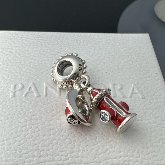 PANDORA Firefighter Dangle Charm Sterling Silver 925 Ale in a gift box #78 - Picture 5 of 8
